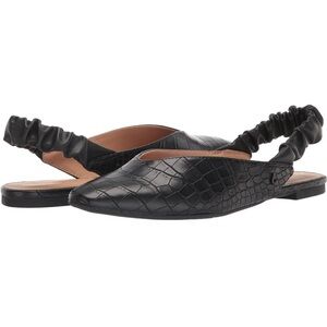 CIRCUS BY SAM EDELMAN Black Croc Sandals